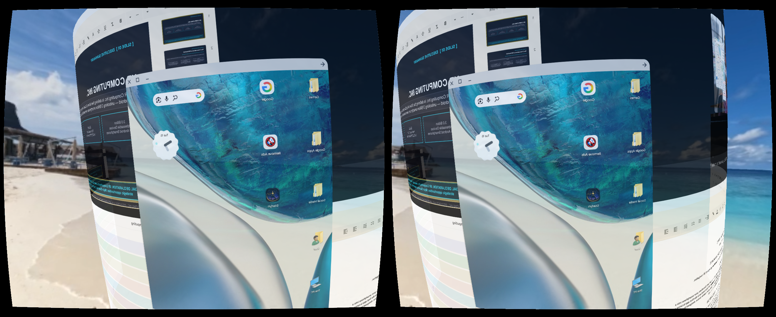 6 DoF Real-Space Anchor Screen